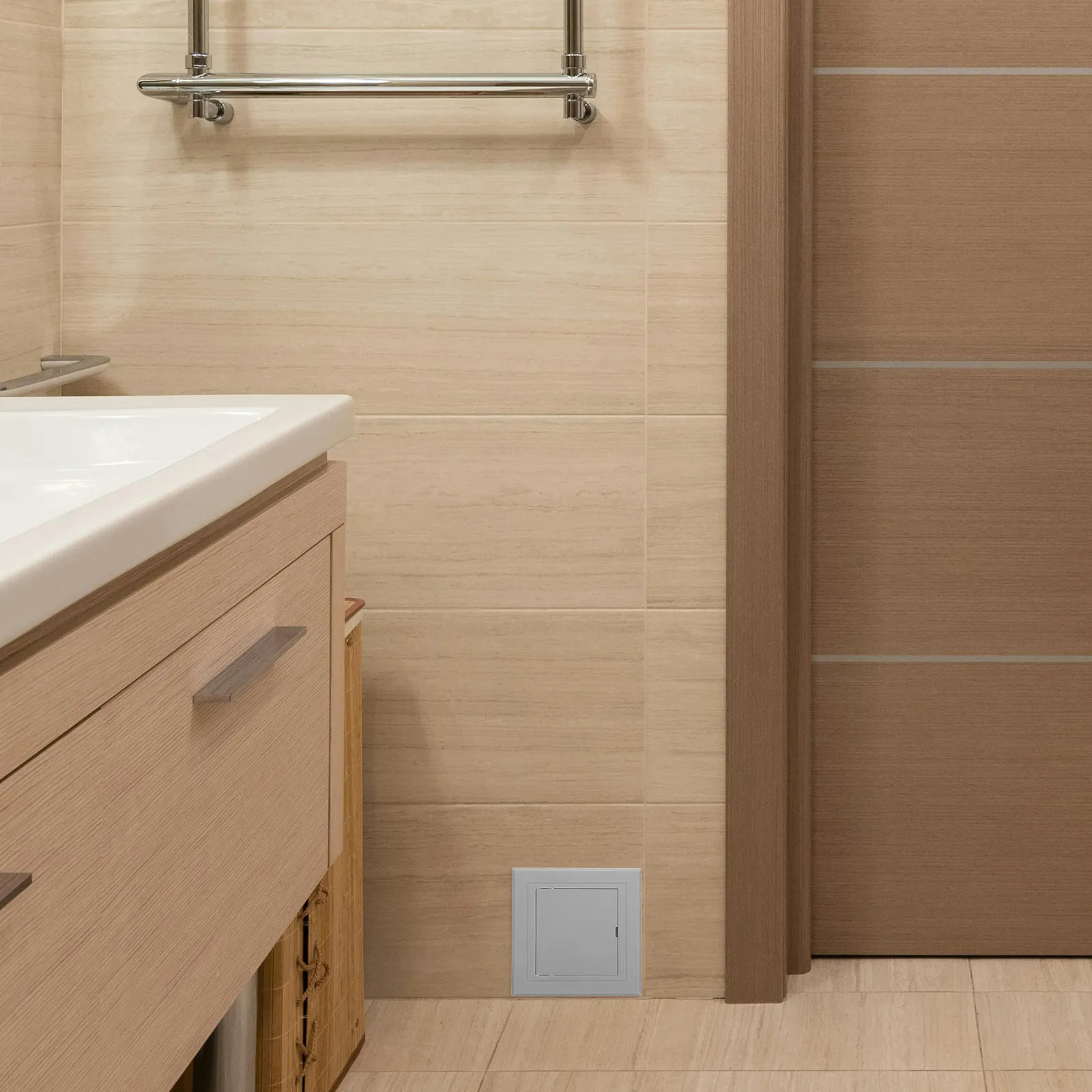 PVC Wall Access Panel for Drywall Plumbing Drainage Pipe Repairs Easy Install Decorative Waterproof Dustproof Modern Design