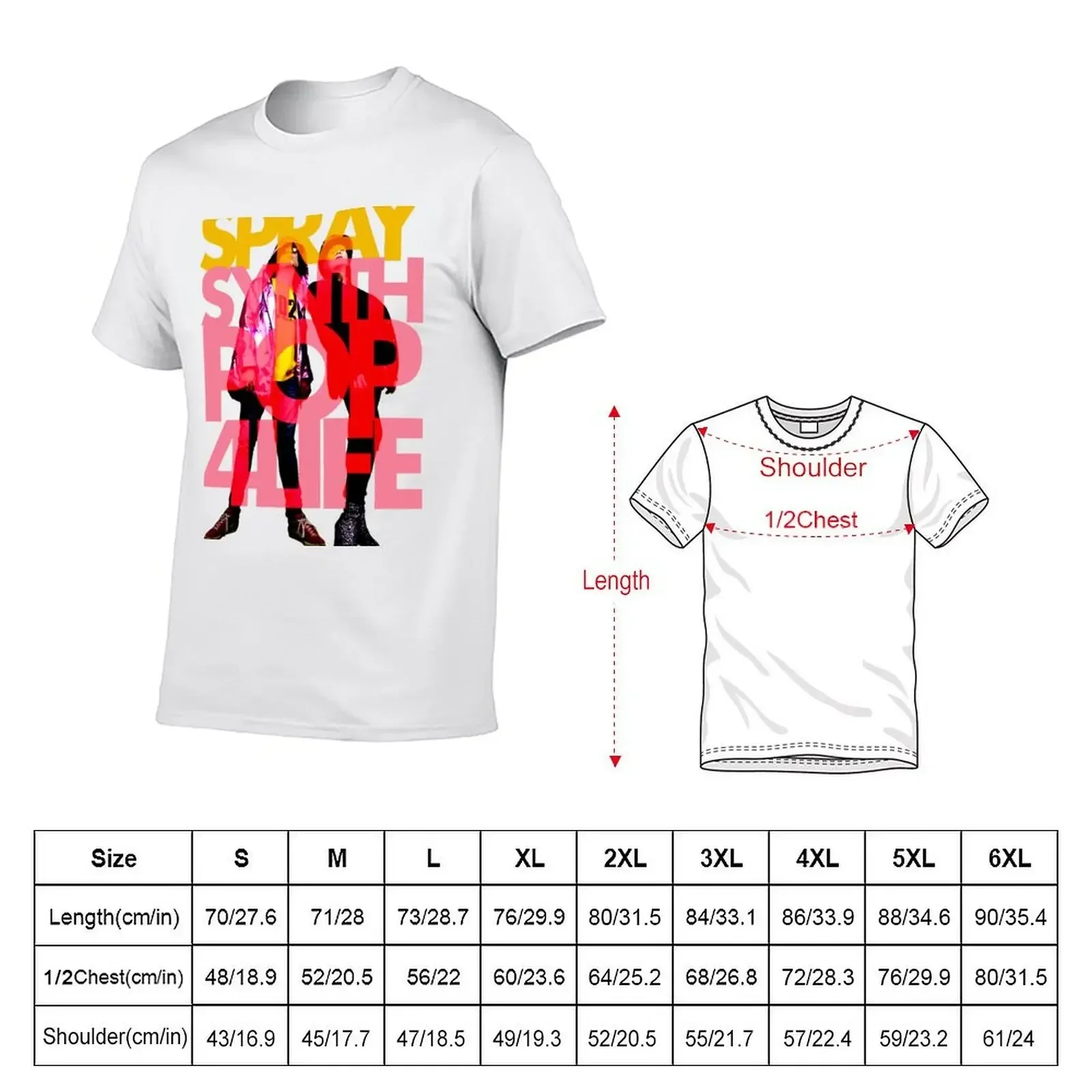 SPRAY - Synthpop 4 Life T-Shirt vintage anime shirt cotton graphic tees anime man t shirt heavyweight t shirts for men