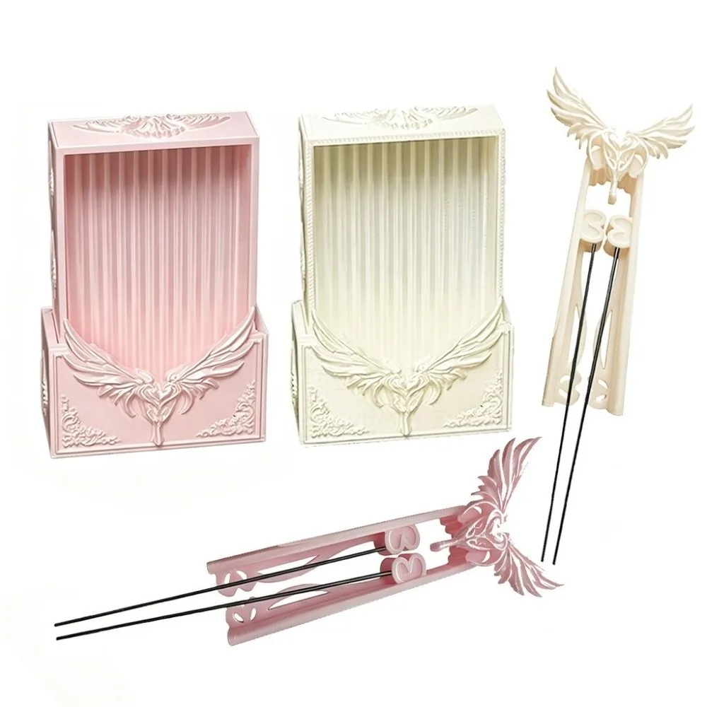 Engelsflügel-Design Bohnenschaufel-Set, Handlicher Perlen-Platzierungsstift, Kreatives DIY Handgefertigtes Schmelzperlen-Aufnahmetablett
