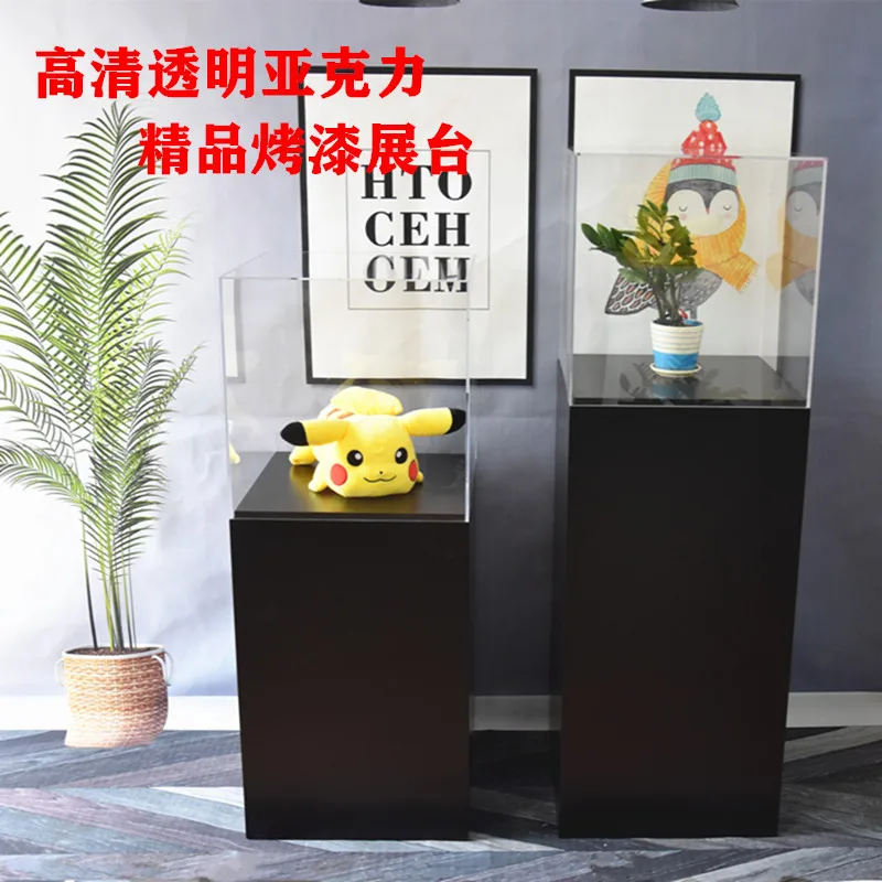 

Customized acrylic booth red wine jewelry display cabinet high definition transparent dust cover Zhongdao running