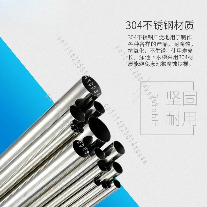 Anti Skid Steps Water Ladder for Pool Equipment Stainless Steel Swimming Pool Ladder Mermaid Escalator