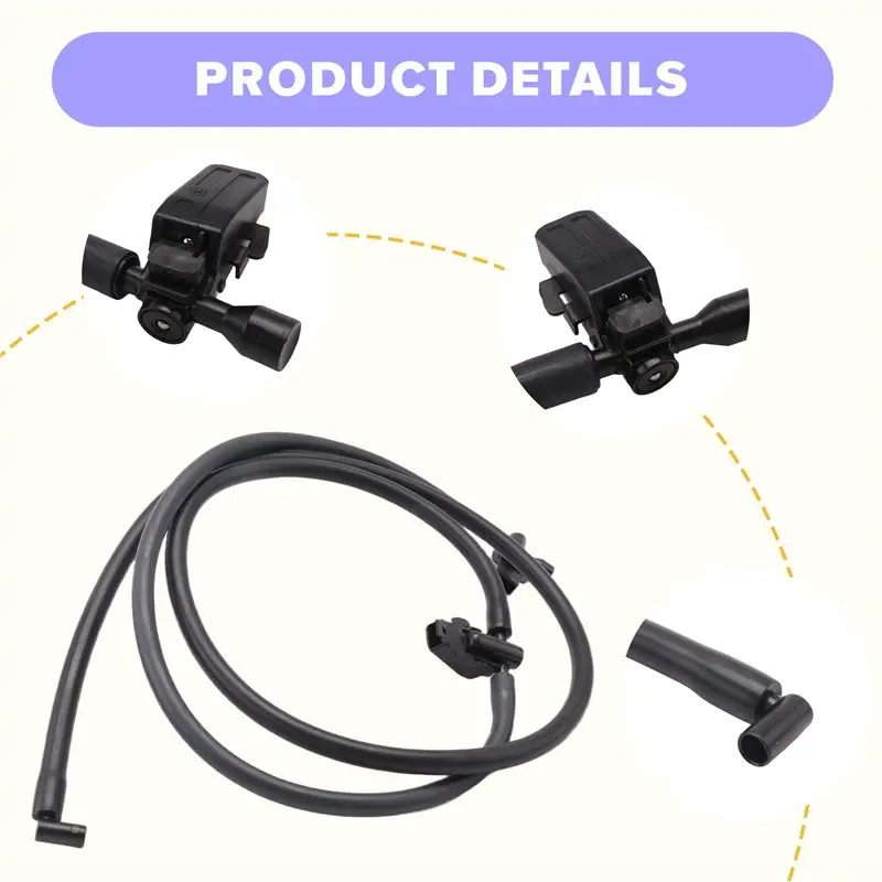 A82M-A1698600492 Windshield Windscreen Washer Nozzle Jet Hose For A W169 2004-12 B W245 2005-11 No Heated