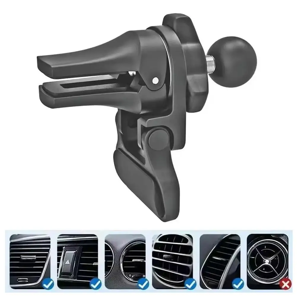 

Универсальный 17 мм шаровая головка, автомобильное крепление для вентиляционного отверстия, зажим, автомобильное воздуховыпускное отверстие, держатель для мобильного телефона, подставка для автомобильного телефона, опорная база