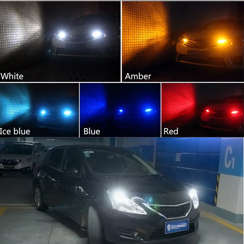 Bombillas LED de alta potencia para coche, reemplazo de luz de marcha atrás blanca y roja, superbrillante, T15, W16W, 921, 912, T16, 902, 45 piezas,