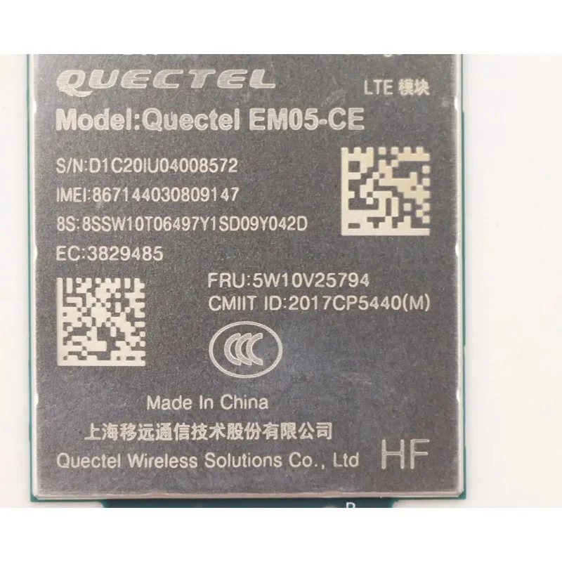 EM05-CE LTE 4G module For Lenovo ThinkPad X1 Carbon 8th/9th P1 X1 Extreme Gen 4 T14 T15 X13 T14s L14T14s Gen 2 5W10V25794