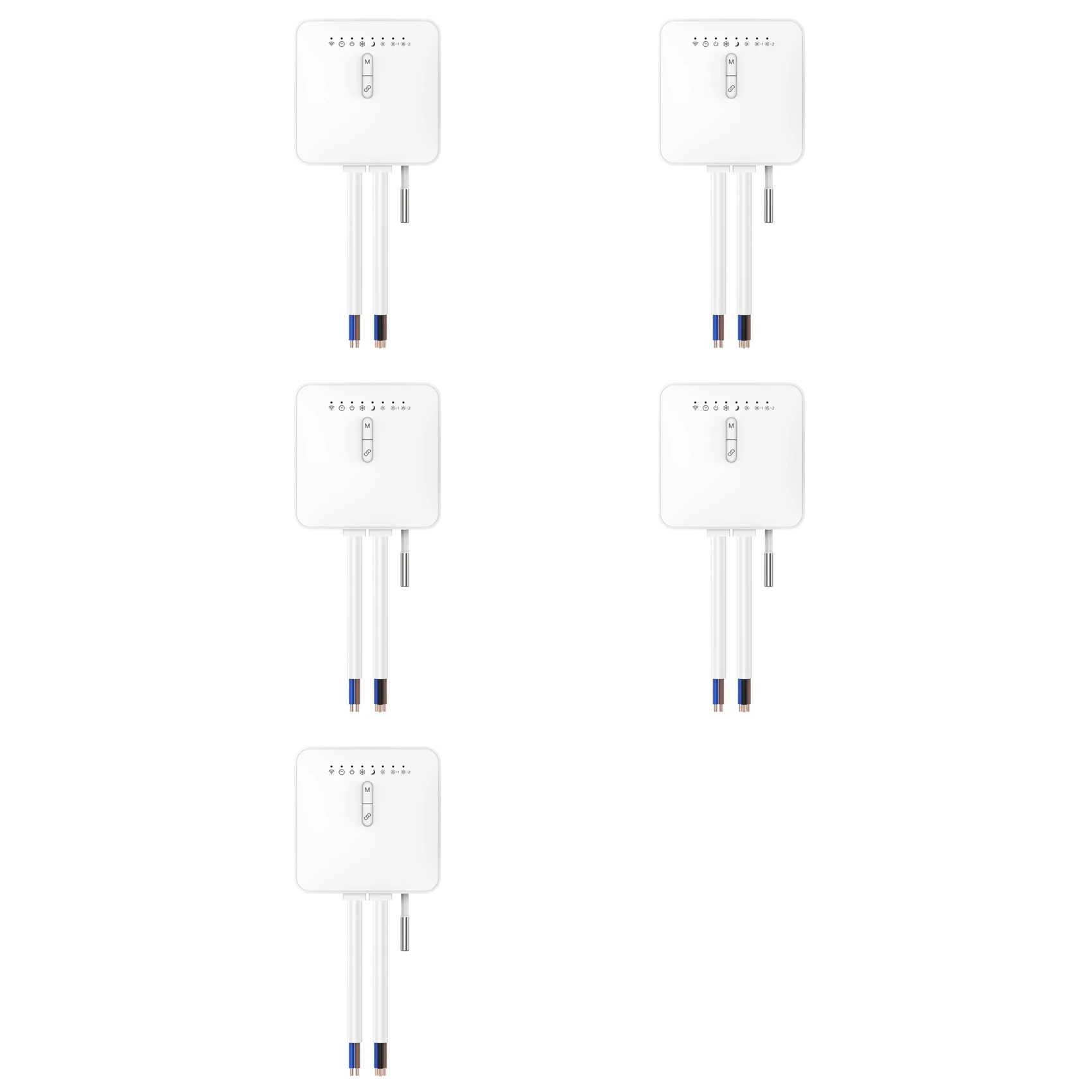 

【SURPISE】5X Tuya Zigbee Smart Thermostat For Pilot Wire Heating Radiator Support Electricity Monitoring Remote Control