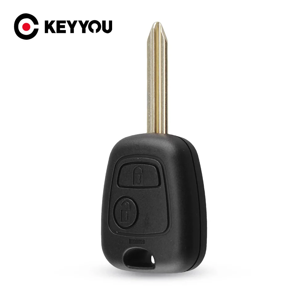 KEYYOU 10x 2 Buttons Remote Car Key Shell Case Fob Fob For Peugeot Partner Expert Boxer SX9 Blade