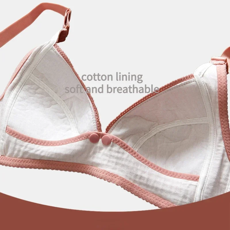 Nursing Bra Cotton Thin Maternity Underwear Clothes for Pregnant Women Breastfeeding Bra