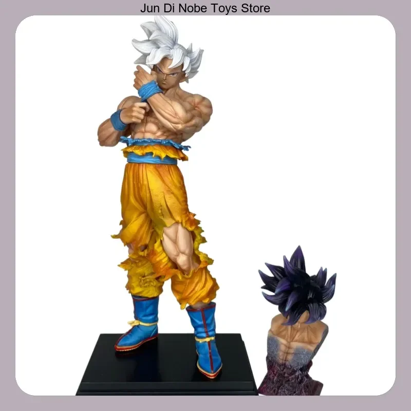 

36cm Dragon Ball Ultra Instinct Goku Wrist Adjusting Standing Pose Anime Figure Statue Desktop Decoration Toy