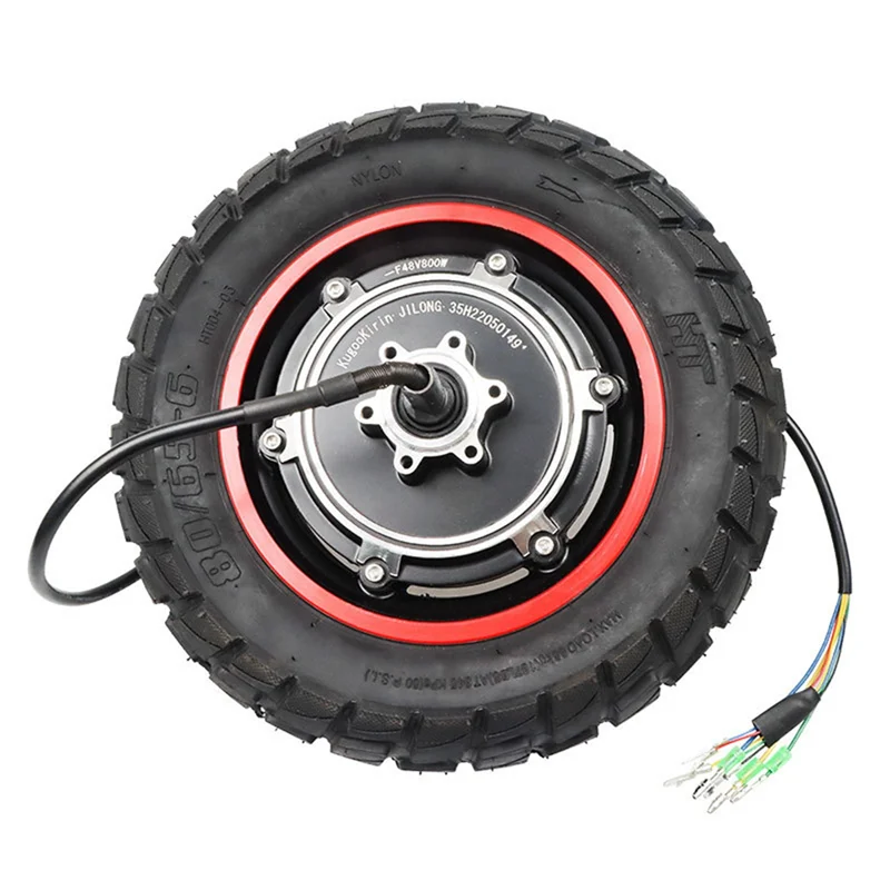 

10 Inch Electric Scooter Hub Motor for KUGOO M4 Pro Electric Scooter 80/65-6 Tire Assembly Kit Spare Accessories Parts