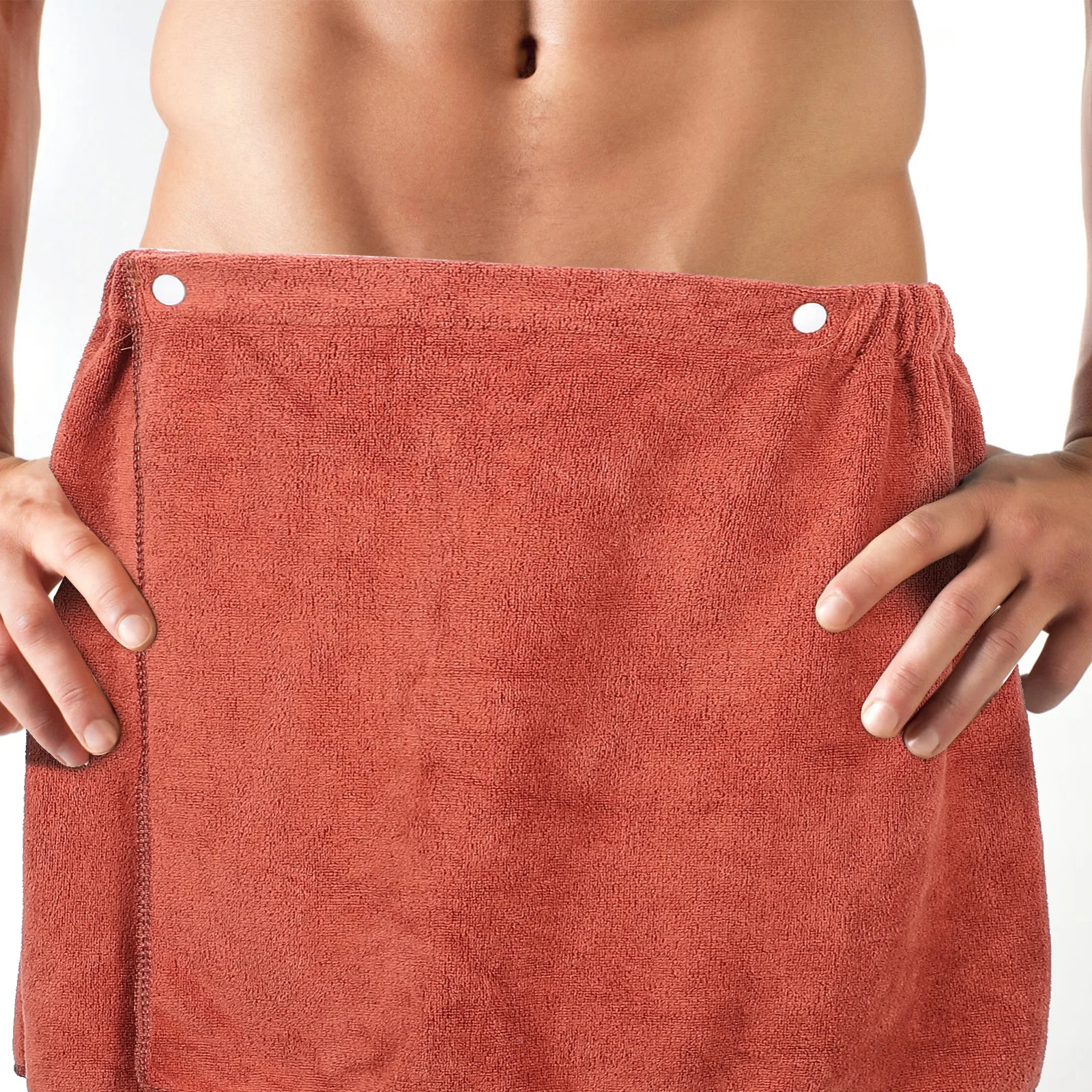 Serviette de bain élégante pour hommes, épaisse et chaude, en Fiber de Polyester, enveloppe de douche absorbante, Design de boutons créatifs, salle de bain à domicile, Sauna Salon