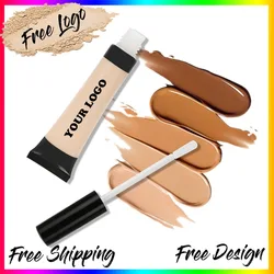 Vegan Natural Nude Face Makeup Concealer Private Label High Pigment Waterproof Brightening Liquid Concealer Custom Logo