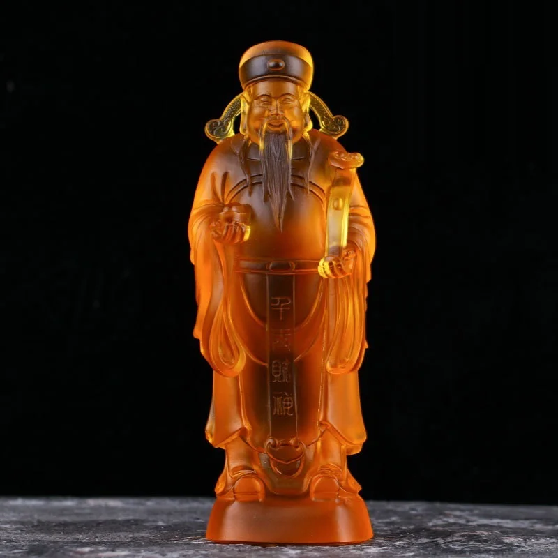 Coloured glaze Taoism folk God of Fortune Blessing Xianggong Li Weizu wealth Xingjun