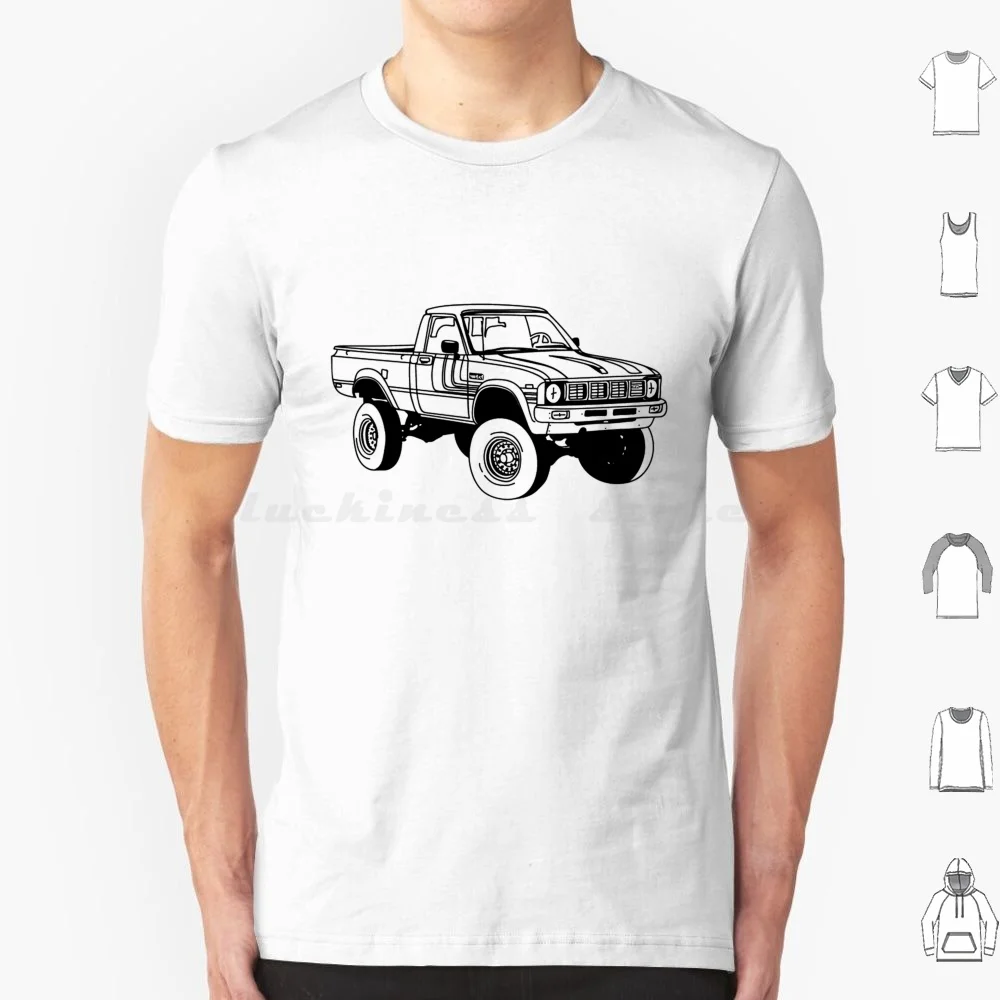 

1979 4x4 Pickup T Shirt Cotton Men Women DIY Print Tacoma Truck 4x4 Trd Off Road Tundra Tacoma 4runner Offroad Yota Truck Land