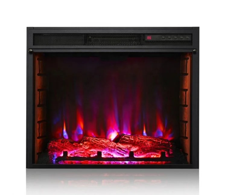 Low Price Modern Heater Good Quality 7 Flame Colors Intelligent Insert Electric Fireplace