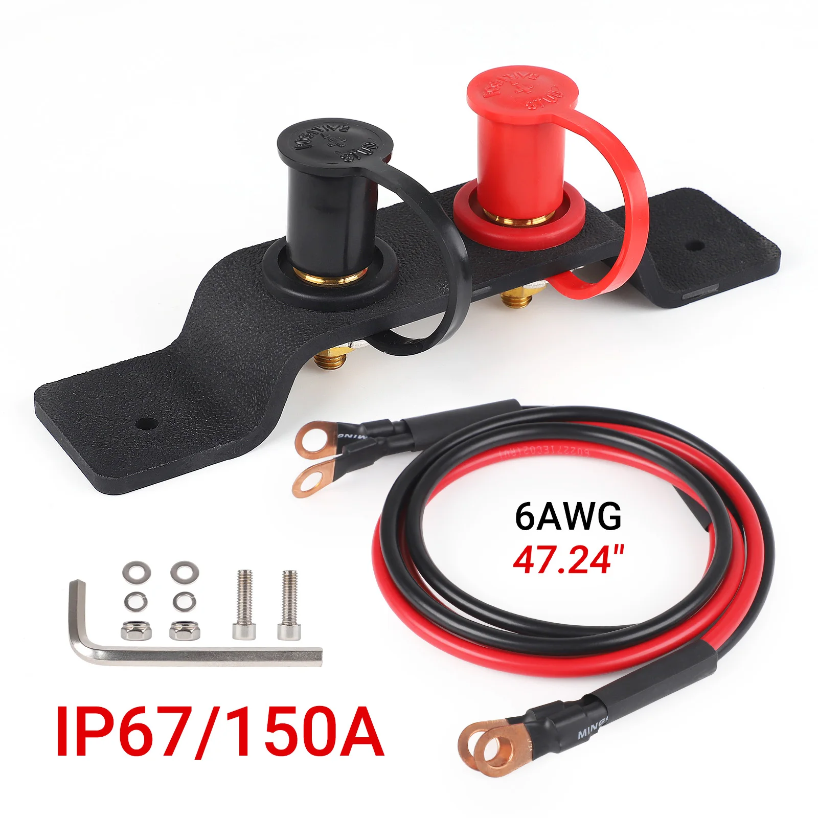 

Battery Jumper Post Relocation Kit Battery Chargeing Fit Post Battery Jump Post Starter for Can AM x3 Lawn Mowers UTV ATV Boats