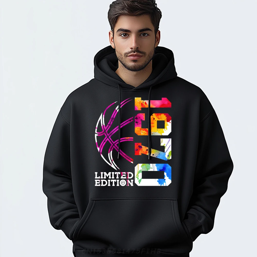 

54th BIRTHDAY BASKETBALL LIMITED EDITION 1970 Cream Hoodies Men's Clothing 2024 Vaporwave New In Sweatshirts