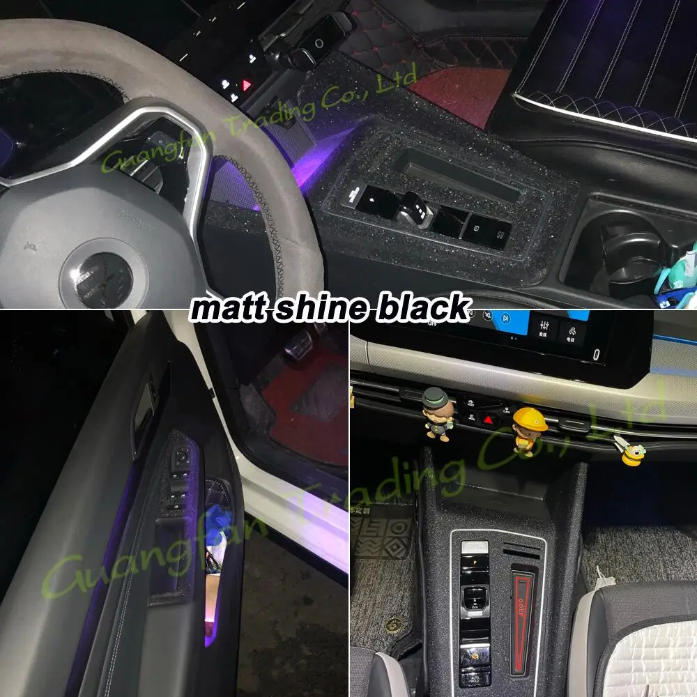 For Volkswagen Golf 8 MK8 2020-2023 Car Interior Center Panel Dark Flash Stars Point Diamond Shine Color Change Stickers Decals