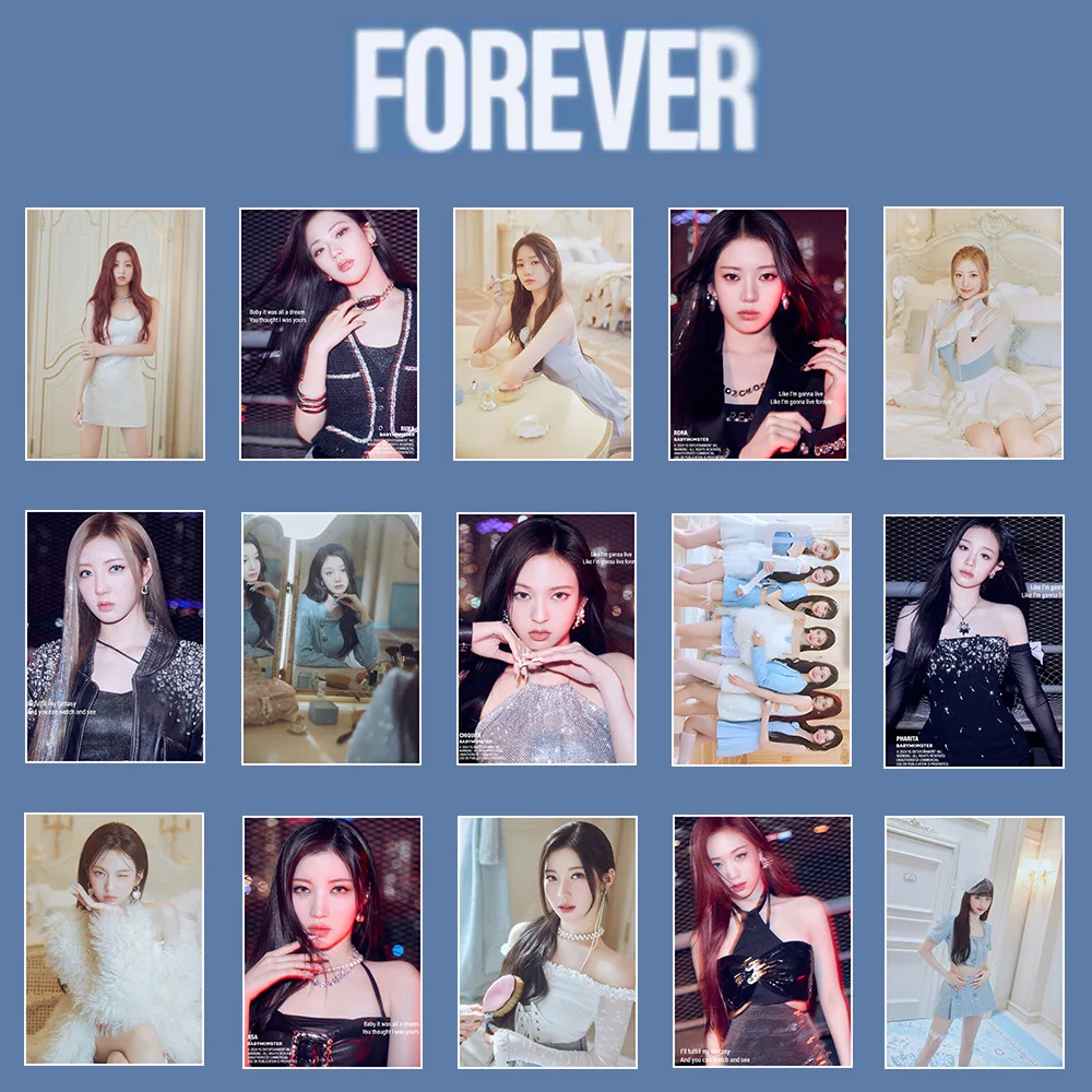 

Kpop Babymonster Album Forever Peripheral Photo Poster RUKA RORA ASA AHYEON PHARITA Self-adhesive Pictorial BM Wall Sticker