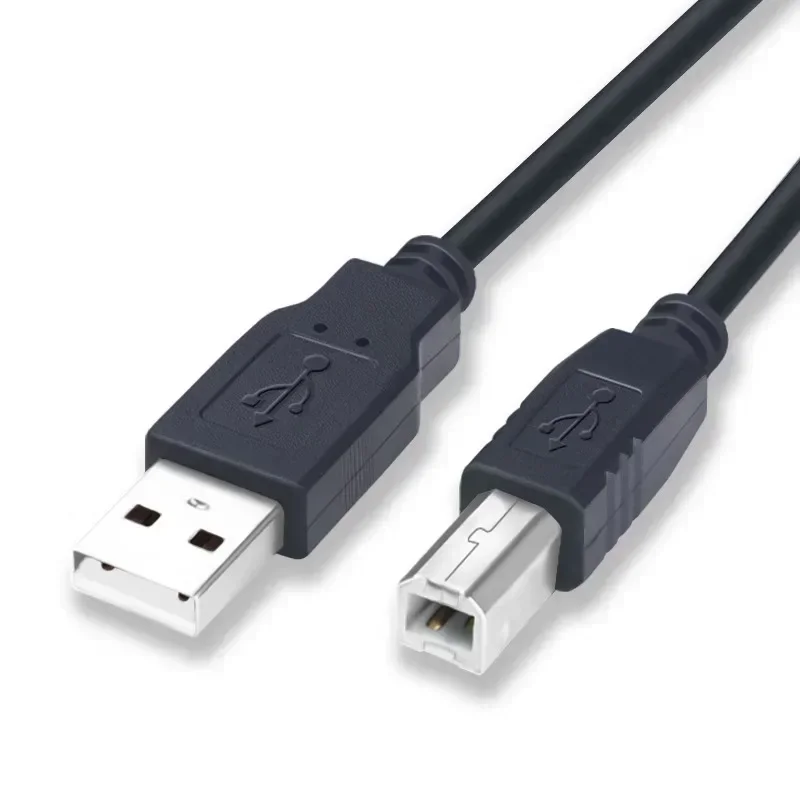 1m/1.5m Printer Data Cables Pure Copper Core Date Cables USB2.0 Connector Computer Printer Accessories