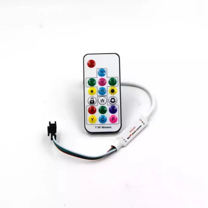 DC5V~24V SP104E LED Pixel Controller Led Light Dimmer Controller Mini Wireless Remote Magic color Controller