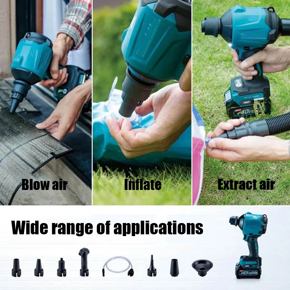 Rechargeable Air Dust Machine Lithium Electric Cordless Inflator Cleanner Dusts Blowing Fan Fit For Makita 18V Battery