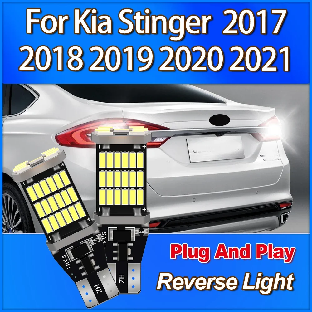 

W16W T15 921 912 High Power Reverse Light 6000K White Plug And Play 12V CSP Chip 6W For Kia Stinger 2017 2018 2019 2020 2021