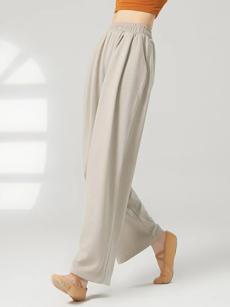 

Dance Costume Modern Costume Autumn/winter Chinese Classical Dance Thick Banana Mountain Straight Leg for Wopractice Body Pants