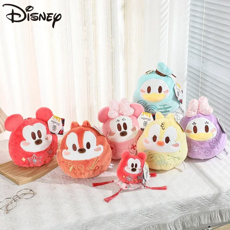 Disney Mickey Mouse Donald เป็ด Minnie Key chain ตุ๊กตา Stuff ของเล่นตุ๊กตาน่ารักอะนิเมะการ์ตูนตุ๊กตาหมอนจี้เด็ก Brithday ของขวัญ