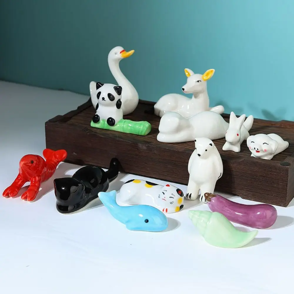 Writing Brush Smooth Animal Vegetables Ceramic Desk Decoration Brush Pen Storage Rack Pen Pillow Rack Chopstick Holder Pen Rack