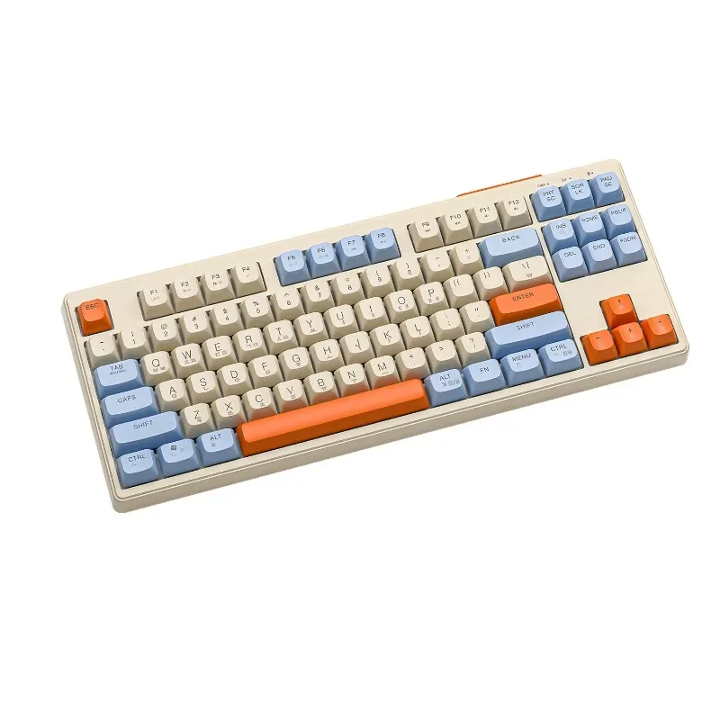

M87 Korean Wireless Bluetooth Dual Mode Mechanical Feel Keyboard E-sports Game PBT Ball Cap Korean Keyboard