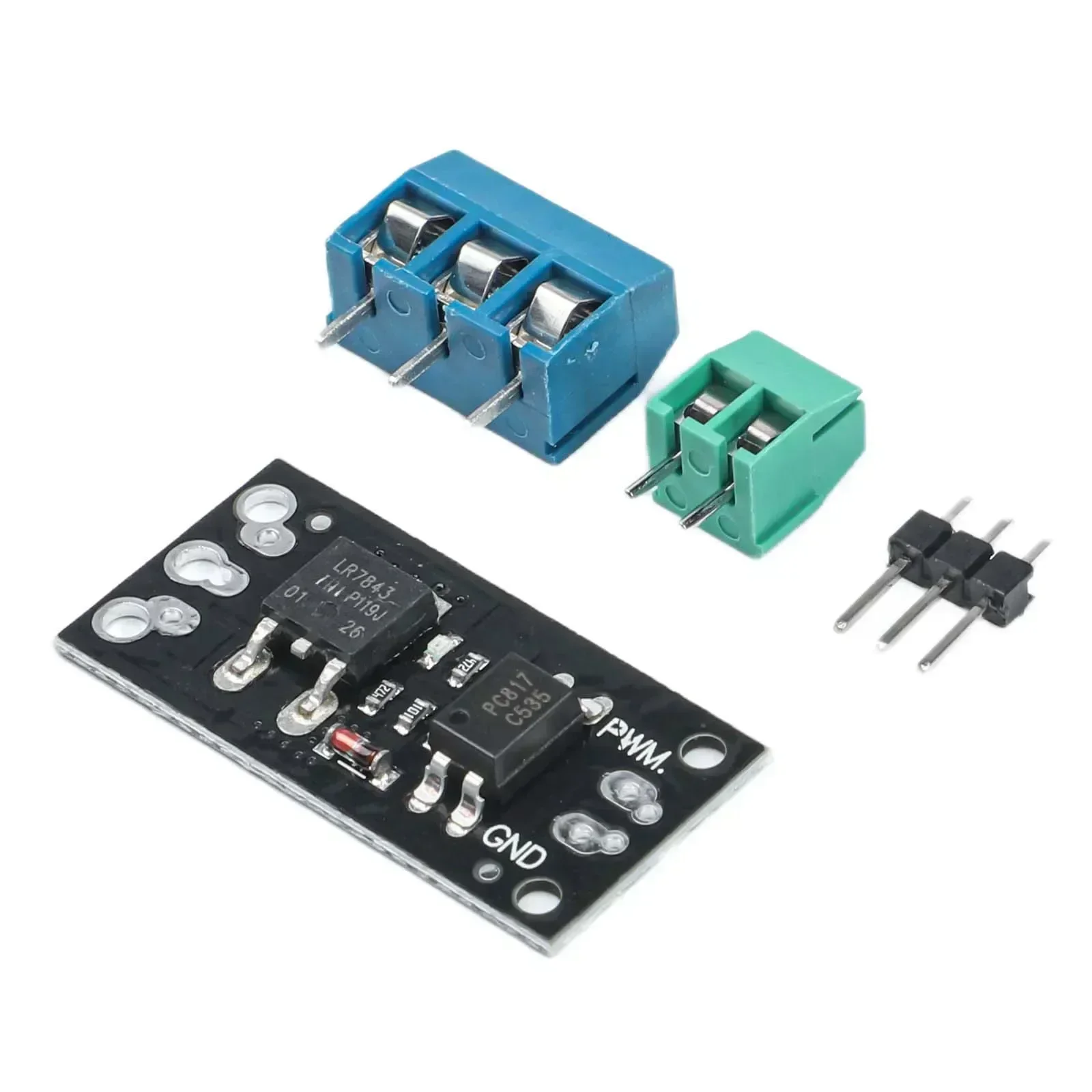 Isolated MOSFET Driver Module (FR120N/LR7843/AOD4184) - 3V/5V Logic Level, Relay Replacement Board For Arduino & MCU Control