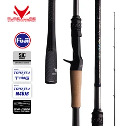 PURELURE WILD-All-Fuji SIC Anéis, Uma Escolha de EX, F/F Action Blanks, Alvos Maiores, Predator Fish Like Pike,Black Bass Rod