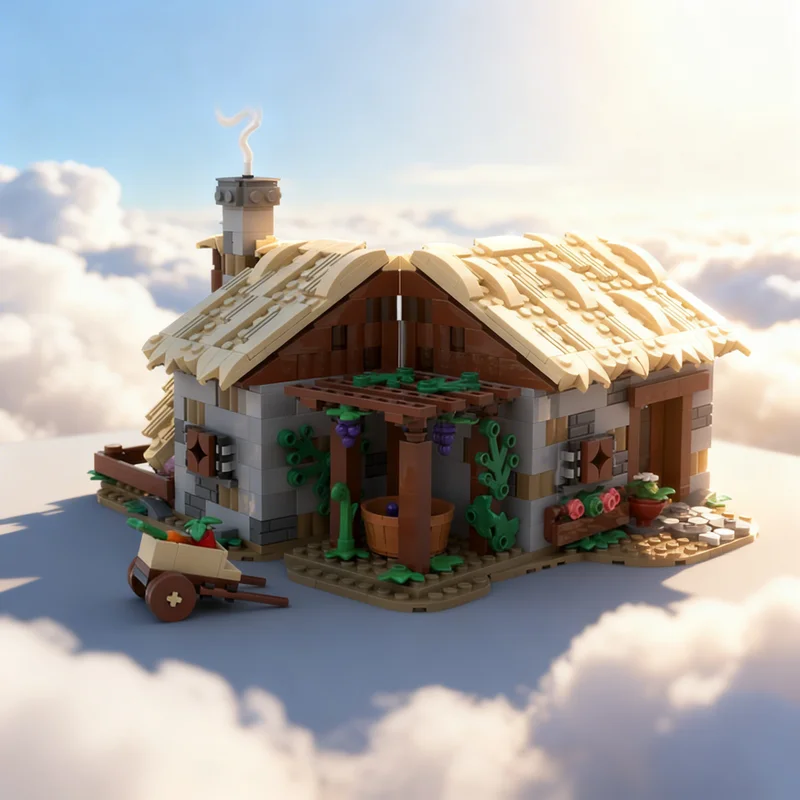 

Набор строительных блоков MOC «Фермерский дом-замок» из 619 деталей, рождественский подарок, игрушка для сборки, креативный развивающий конструктор, идея для самостоятельной сборки