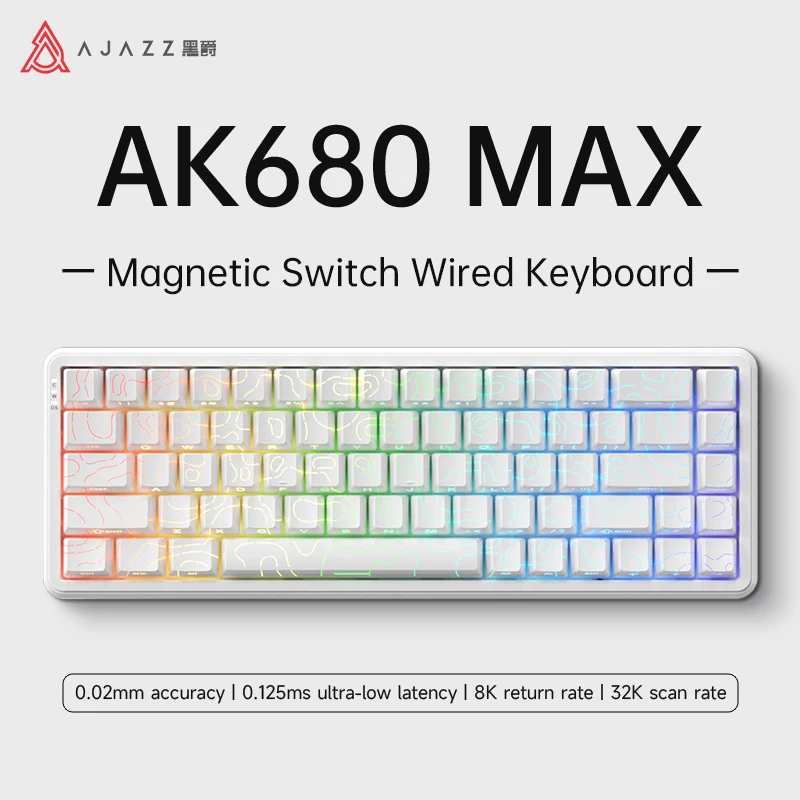 AJAZZ AK680 MAX Wried Magnetic Mechanical Keyboard HE Fast Trigger