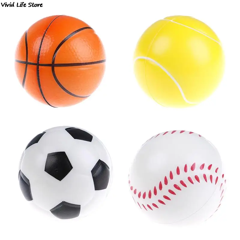 6Pcs 6.3Cm Childrens Vent Balls Soccer Stress Balls For Stress Relief Ball Games