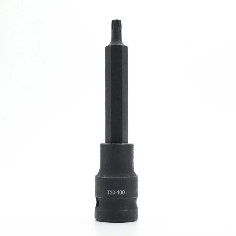 For t45 Socket Bit For 100mm For s2 Steel Material For 1/2 Square Drive Fit for Professional Mechanics and Workshop Use