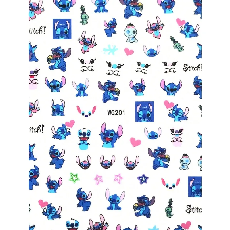 2025 explosiones que venden pegatinas adhesivas para uñas Shi Dizai Star Baby Weird Cute Cartoon para niños. Accesorios Disney