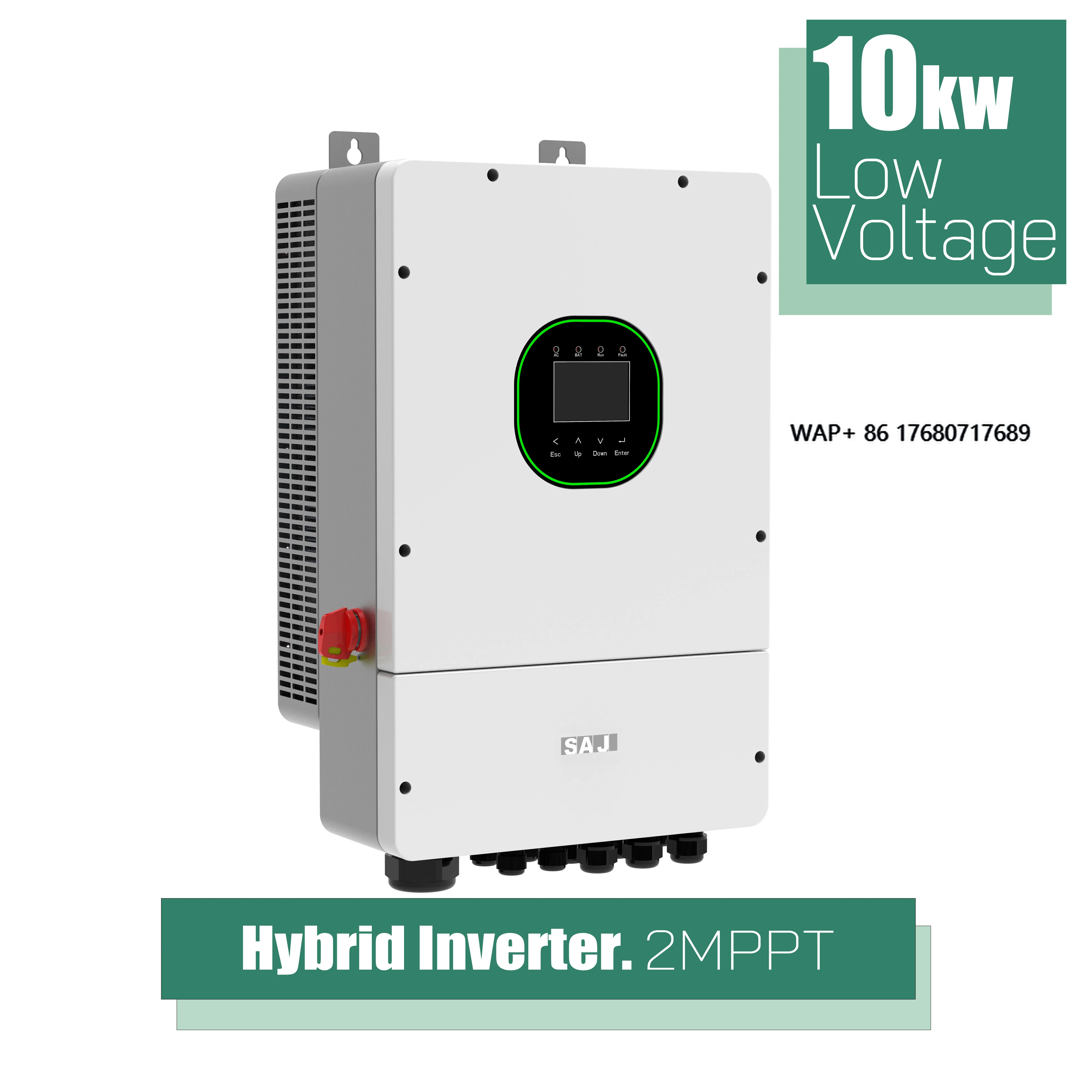 

10kW Hybrid Solar Inverter LV Energy Storage System, Grid-tied & Off-grid Dual Mode for Home Backup