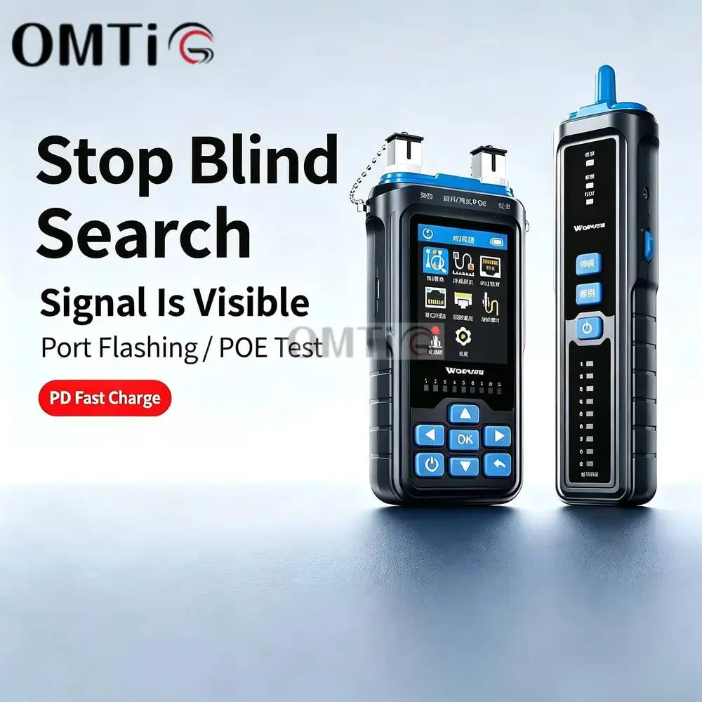 Wire locator network cable detect patrol instrument red light pen optical power meter IP electric pen single-ended crimping POE