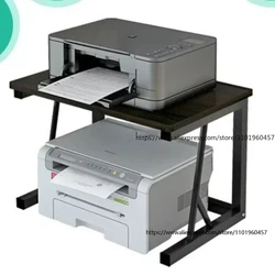 Minimalist Modern Desktop Organizer Printer with Multiple Shelves and Stands Ideal for Home Office Storage