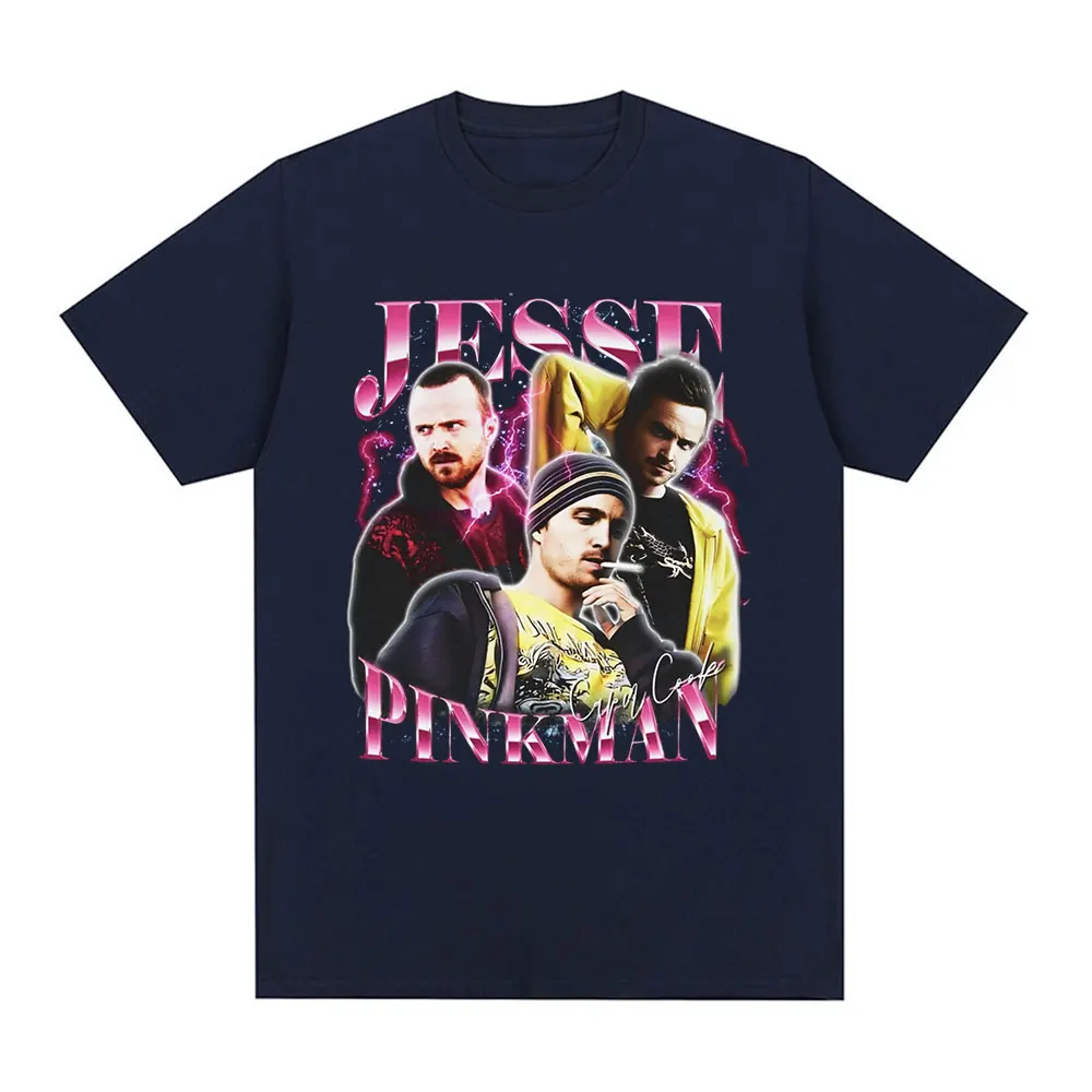 Breaking Bad Jesse Pinkman Heisenberg Graphic T-shirt Summer Men Women Clothing Cotton Casual Short Sleeves T-shirts Streetwear