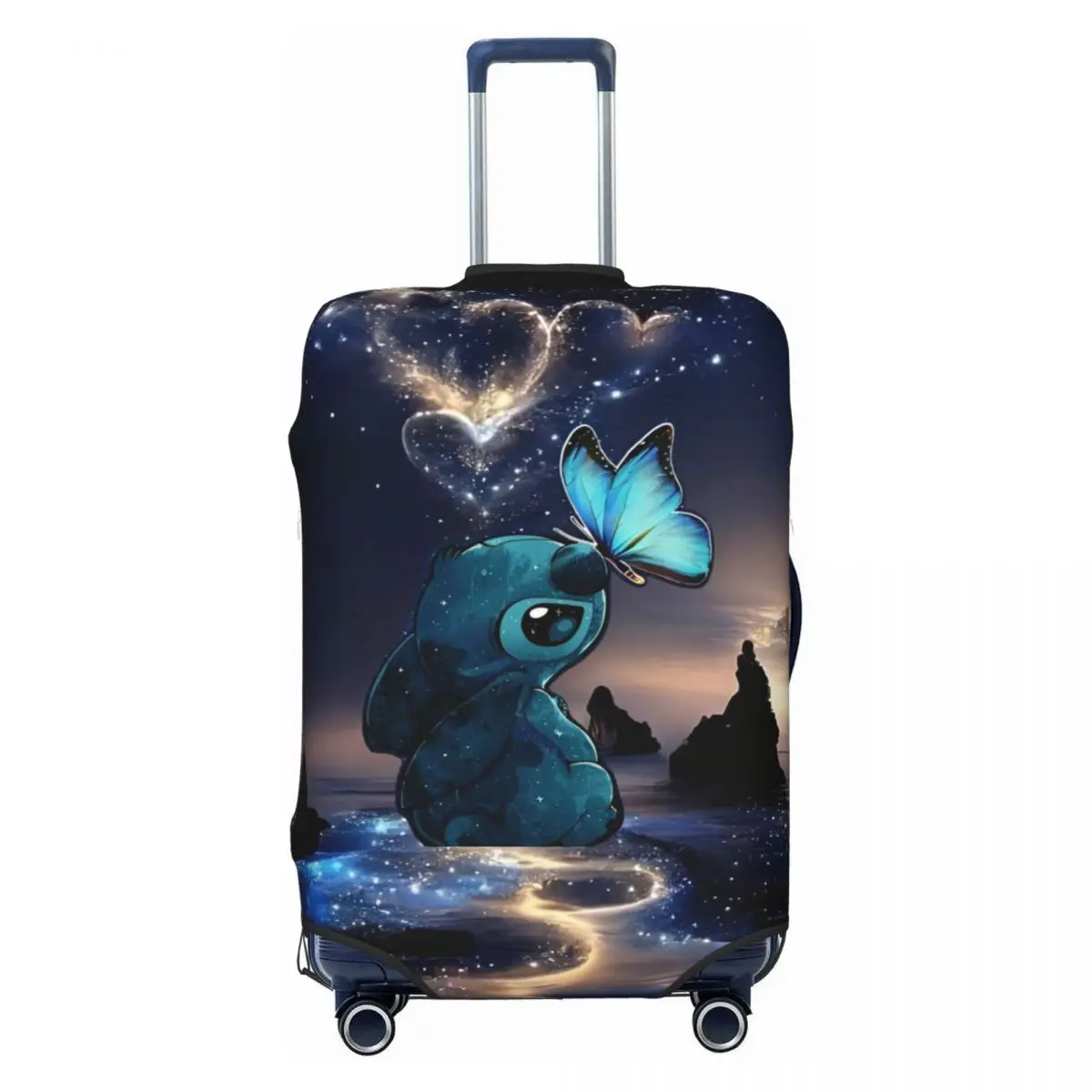 

Чехол для чемодана Stitch Naughty Lovely Geometry, полет для круизной поездки, полет, полевой чехол для багажа, защита