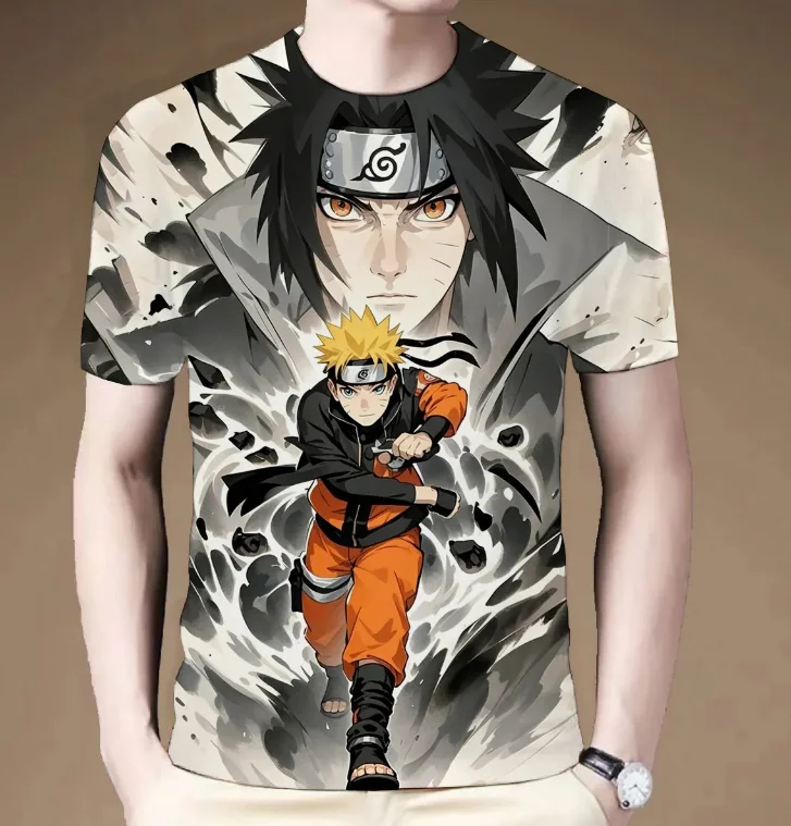 

Trendy Naruto Collaboration T-Shirt Sasuke, Pain, Kakashi, Large Size, Ins-style Trendy Student Short Sleeve