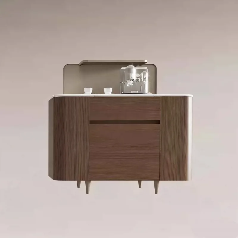 Hotel clubhouse dining side cabinet, modern simple multi-functional minibar locker, solid wood water bar counter dining cabinet