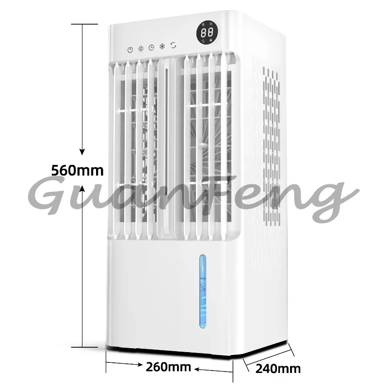 Floor-to-ceiling air cooler 5L large air conditioner fan with 24h timer wide-angle hair dryer 3 wind speed