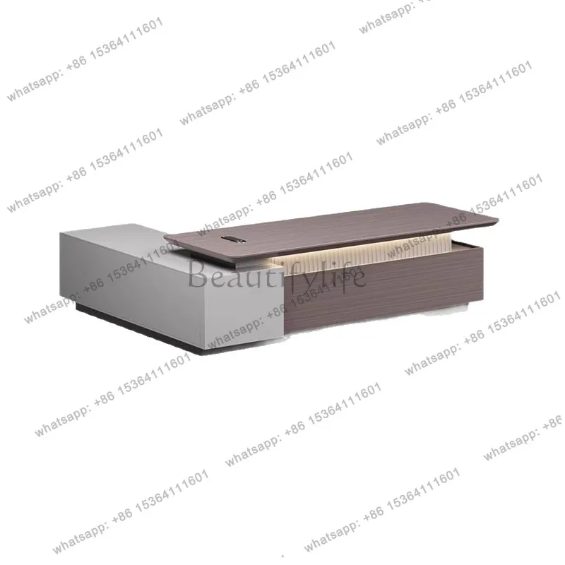 

Office furniture desk one-stop full set of modern simple boss table president