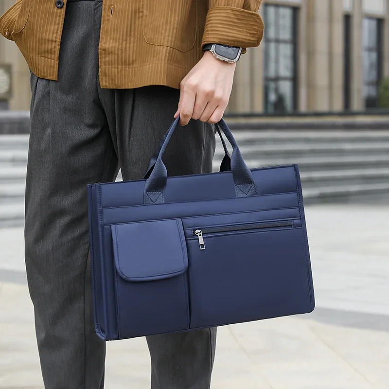 Maletín de negocios de nailon a la moda para hombre, bolso de mano, bolso de mano, bolso para hombre, pochette uomo, bolso para ordenador portátil, bolso principal