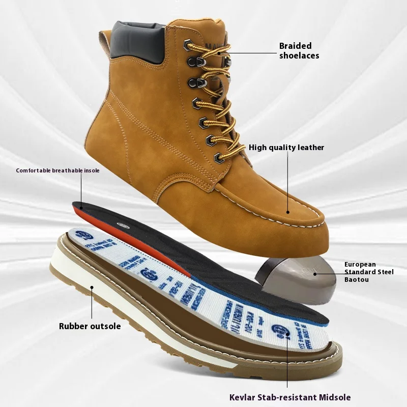 أحذية السلامة للرجال غير قابل للتدمير الصلب تو أحذية عمل مكافحة سحق طعنة مقاومة أحذية أمان السائق بوتاس الفقرة Hombre الأحذية #2