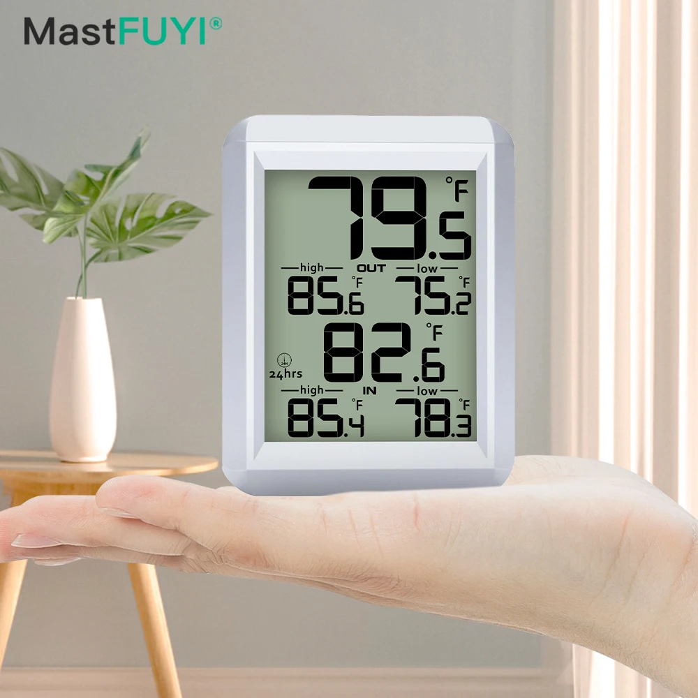 

MASTFUYI indoor and outdoor temperature detection, maximum and minimum temperature detection, home bedroom temperature detection